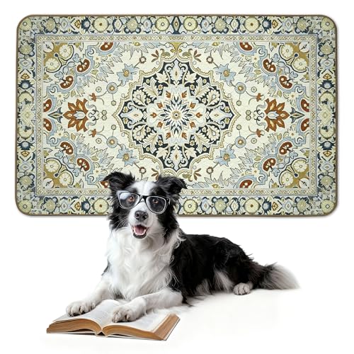 Washable Pee Pads for Dogs (Boho Beige / 39" x 63" (1 Pack))