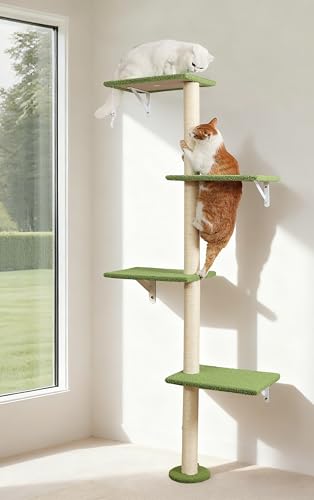 Wall Mounted Cat Tree (green)