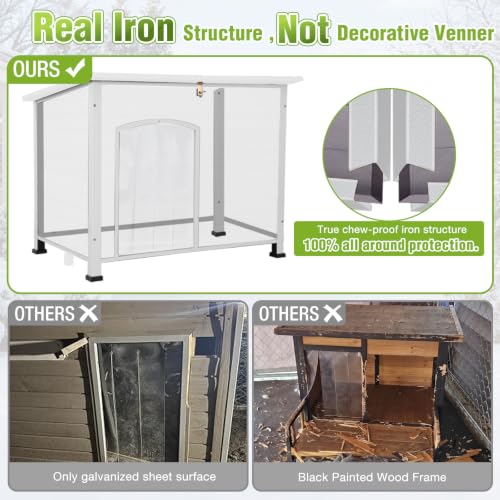 Extra Large Heated Outdoor Dog House for Large Breeds