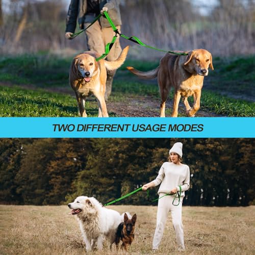 Double Dog Leash (Grass Green)