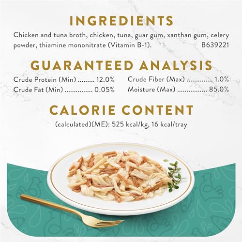 Purina Fancy Feast Appetizers Chicken Tuna Cat Food Topper (1.1 Ounce (Pack of 10))