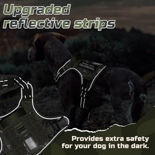 Tactical Dog Harness for Medium (Green camo / Medium)