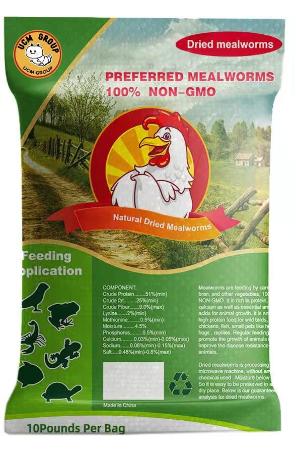10LB Dried Mealworms for Wild Birds (10 Pound (Pack of 1))