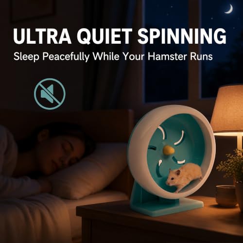 7 Inch Silent Hamster Exercise Wheel with Stand