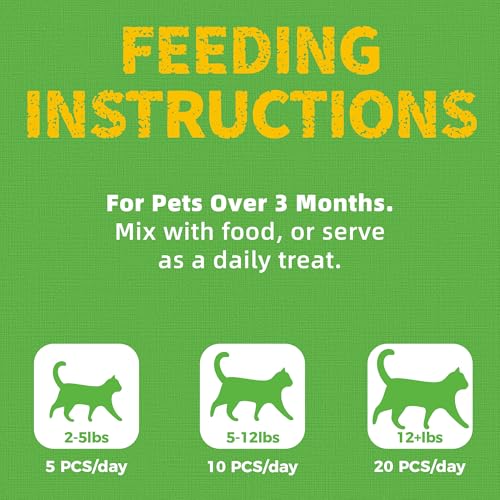 Cat Grass Jerky Treats for Indoor Cats (1 Pound (Pack of 1))