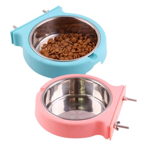 Crate Dog Bowl (2 PCS / Blue, Pink)