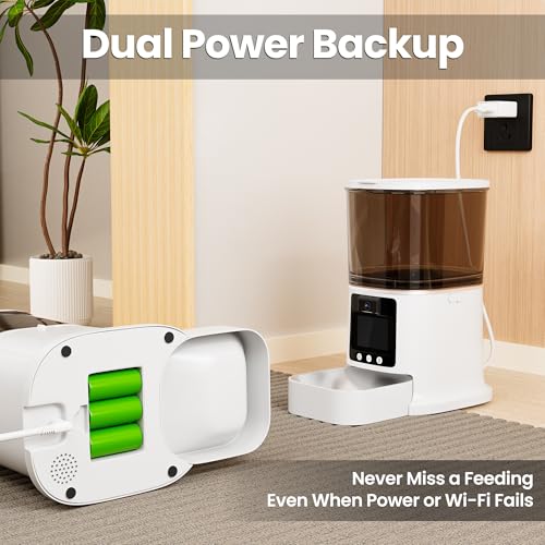 Automatic Cat Feeder with Camera (white)