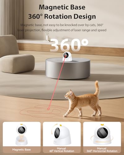 Auto Laser Cat Toy (White)
