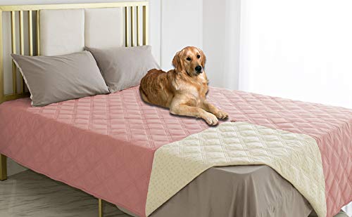 Waterproof Dog Bed Cover Pet Blanket with Anti (30x90 Inch (Pack of 1) / Lightpink)