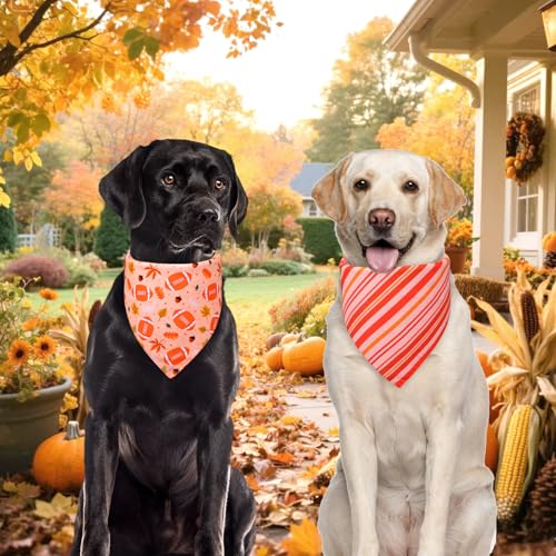 Fall Dog Bandanas XLarge 3PCS (thanksgiving / X-Large)