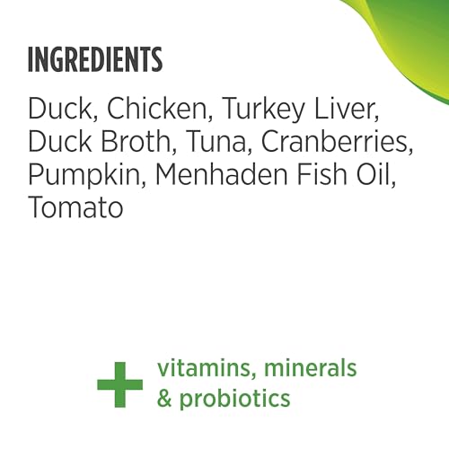 Duck & Tuna Recipe Pate Wet Canned Cat Food (12.5 Ounce (Pack of 12))