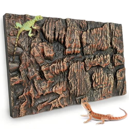 23.6x17.7in Rock Terrarium Background (brown-23.6"* 11.8"（1pcs）)