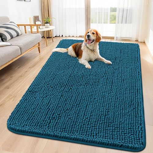 Dog Door Mat for Muddy Paws 59x32 (Atlantic Blue / 59"X32")