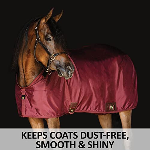 Dura Nylon Horse Stable Sheet (Horse Size 80 / Cutback | Closed Front | Legstrap / Burgundy)