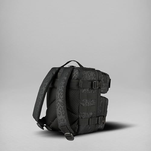 9L Mini Backpack 1000D Compact Gym EDC Bag (Black Leopard)