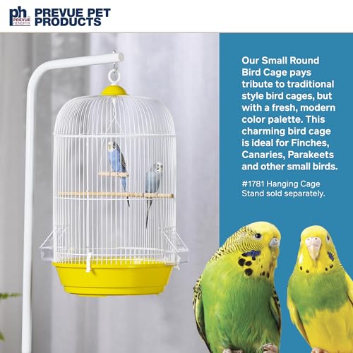 Classic Round Bird Cage (Yellow)