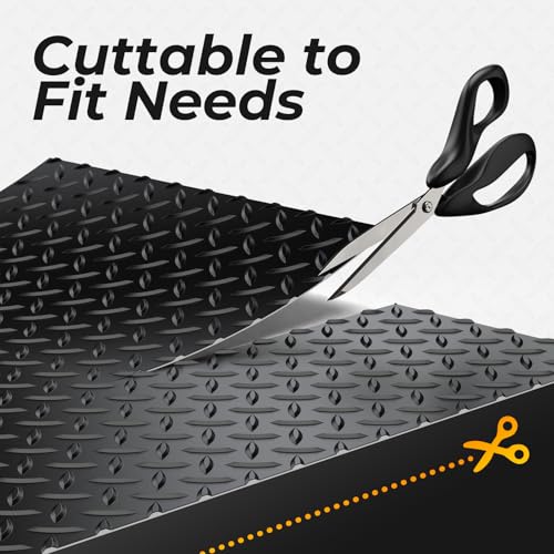7.8 x 22 FT Garage Floor Mat (7.8 x 22 FT / Black)