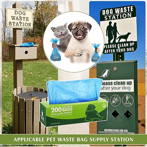 20 Rolls 4000 Ct Dog Poop Bags Leak Proof (1 Count (Pack of 20) / Blue)