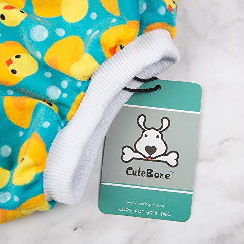 Dog Halloween Pajamas Puppy Onesies Small Dogs Soft Pjs Coat Cat Apparel Comfy Pet Christmas Clothes Outfit Doggie Bodysuit (X-Large / A07-Yellow Ducks)