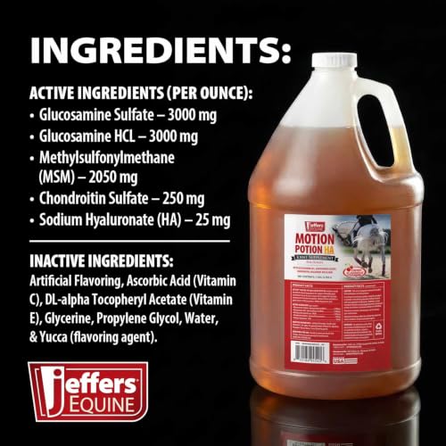 Motion Potion Joint Supplement Liquid with HA for Horses (128 oz)