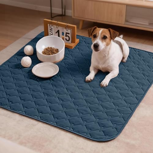 Waterproof Armchair Covers for Pets (30x30 Inch (Pack of 1) / Dark Blue/Light Blue)