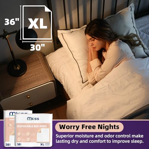 30" x 36" Disposable Bed Pads [50 Counts] (30"x36"(50 Count))