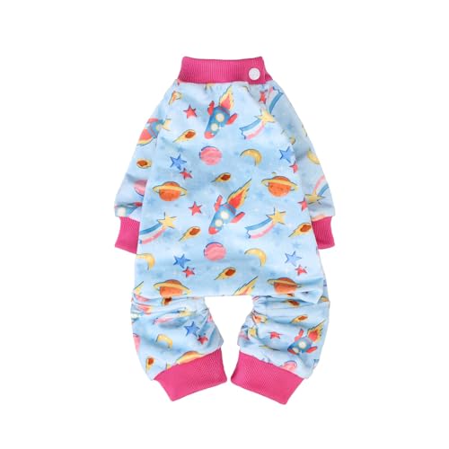 Dog Pajamas Soft Stretchy Fleece Puppy Sweater for Small Dogs (Blue(pack of 1) / Small)