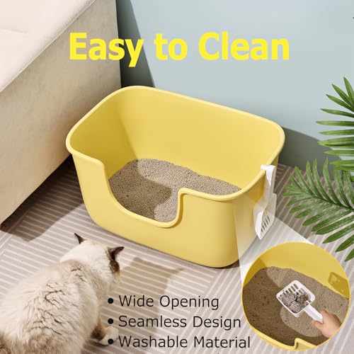 Extra Large Litter Box with High Sides (Light Green)