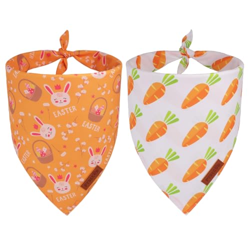 2 Pack Easter Dog Bandana (Large / Easter-2)