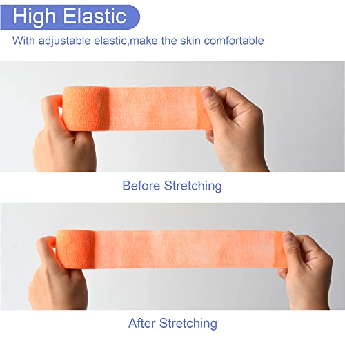 2 Inches Self Adhesive Bandage Wrap (2 Inch / Light Orange)