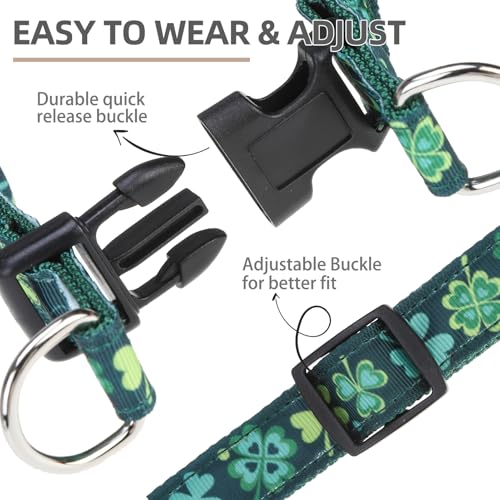 No Pull Dog Harness Small Sized Step (Green(St. Patrick) / Small)