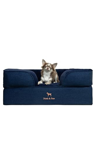 Dog Bed Orthopedic Memory Cooling Foam (Dark Blue - DE / Medium)