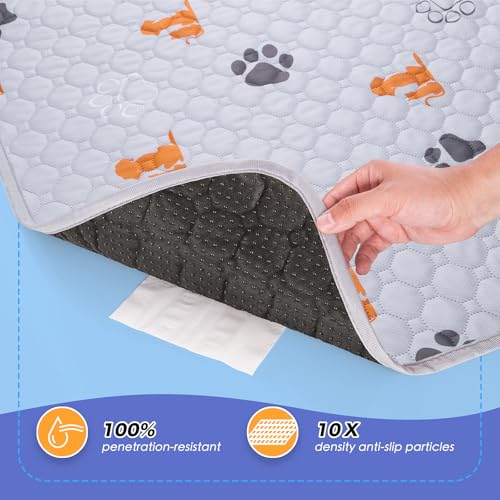 Washable Pee Pads for Dogs (Orange / 32"x52" (Pack of 2))