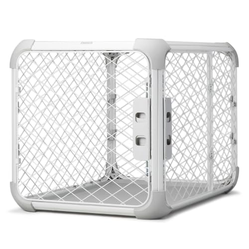 Evolv Modular Dog Crate for Dogs 18 (Intermediate (38.1"L x 24.9"W x 25.6"H) / Ash)