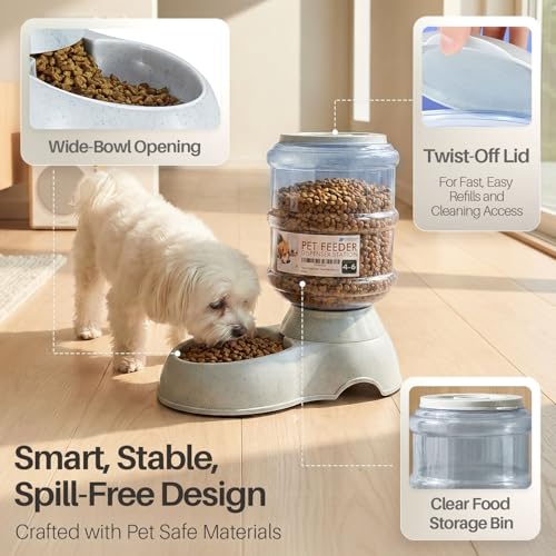 Gravity Pet Feeder (4-6 lb Feeder (1 Gallon) / Feeder)