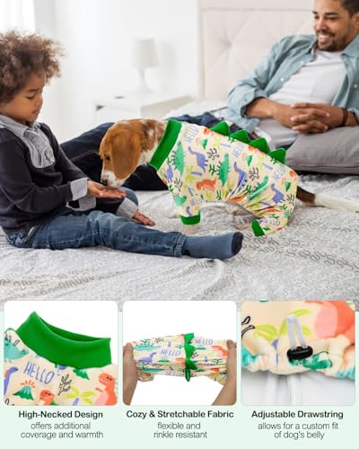 Dinosaur Costume Dog Pajamas (Medium / Dinos#10)