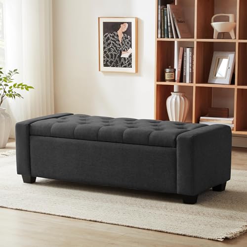 48" Ottoman with Storage (Darkgray / 19.7"D x 48"W x 16.9"H)