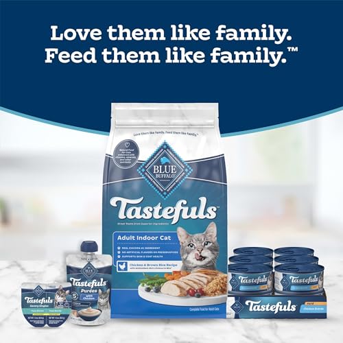 Tastefuls Chicken & Brown Rice Recipe Dry Indoor Cat Food for Adult Cats (22 Pound (Pack of 1))