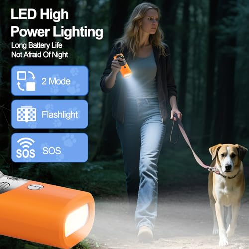 Dog Sonic Bark Deterrents Devices for Own or Neighbor's Dog (Orange)
