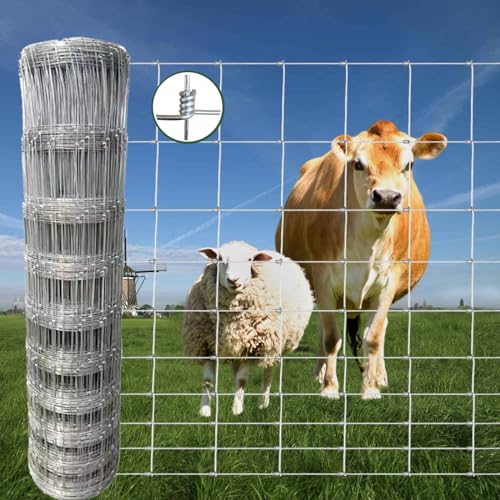 Farm Fence 4ft x 164ft Galvanized Wire Fencing (48inX164ft)