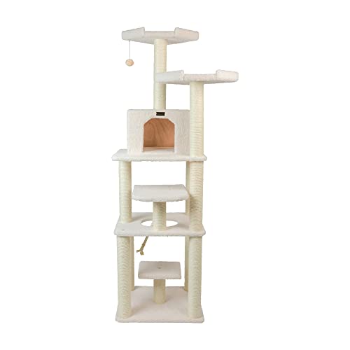 Cat Tree Model B7801 (32"(L)X27"(W)X78"(H) / Alabaster)