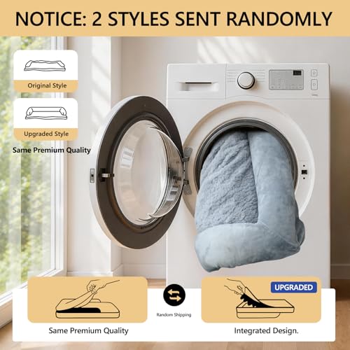 Orthopedic Washable Dog Bed for Extra Large Dogs (Grey / 45.0"L x 35.0"W x 8.0"Th)