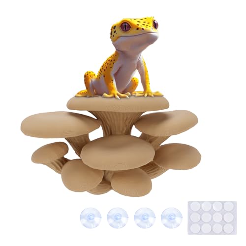 Mushroom Decor for Reptile Tank (Cluster Cap / Almond)