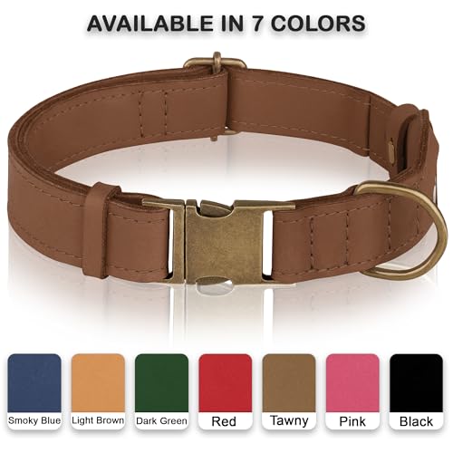 AirTag Dog Collar (Tawny / XL, 20"-25" Neck Fit)