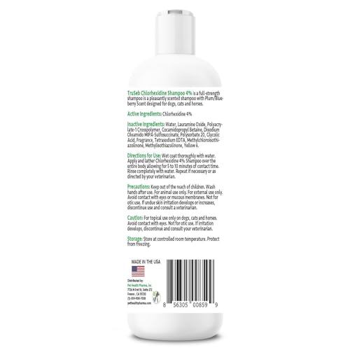 Truseb Topical Chlorhexidine 4% Shampoo for Dogs