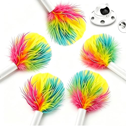 Telescopic Feather Decor Parts (Yellow, Pink, Blue)