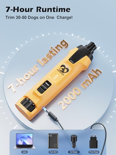 6 Speed Dog Nail Grinder (Yellow)