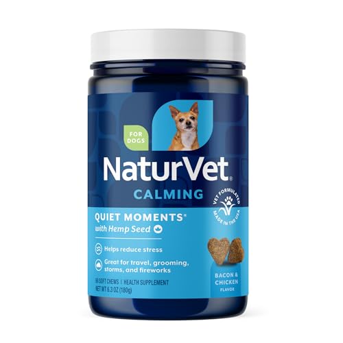 Quiet Moments Plus Hemp Calming Aid Soft Chews for Dogs (60 Count (Soft Chews))