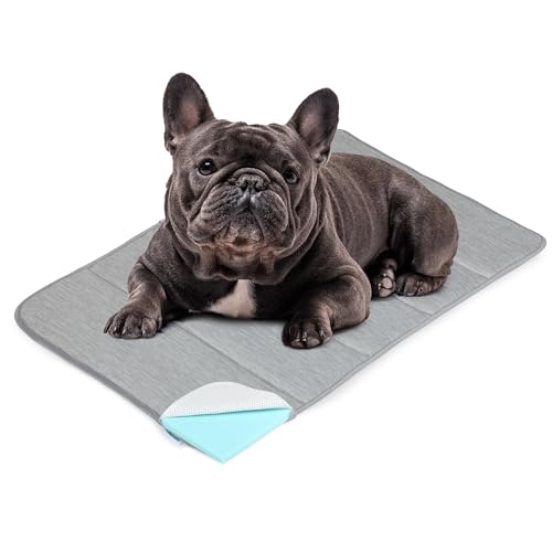 Dog Cooling Mat for Large Dogs (Grey / 30"L x 20"W x 0.8"H)