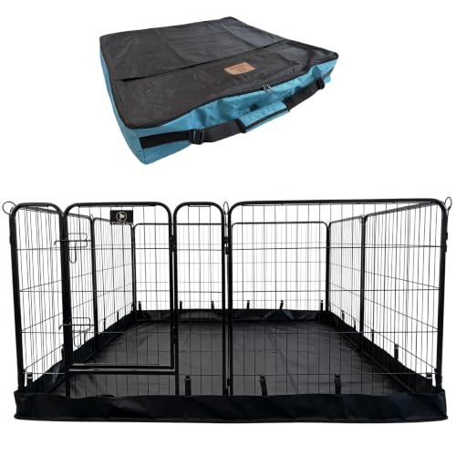 Puppy Playpen Plus Storage Bage with Bottom (8-Panels 31.3"W)